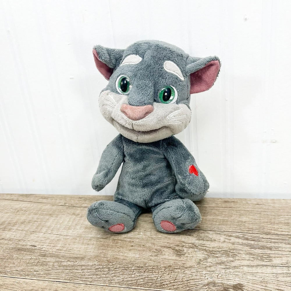 Talking Tom and Friends Plush Cat Grey Stuffed Animal Toy 9.5 Inch No soundbox
